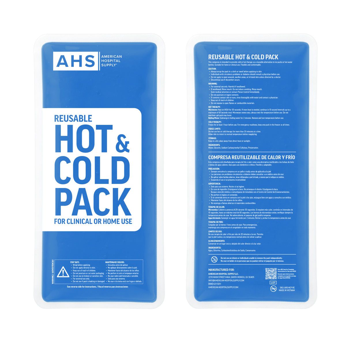 AHS Reusable Hot and Cold Pack - American Hospital Supply
