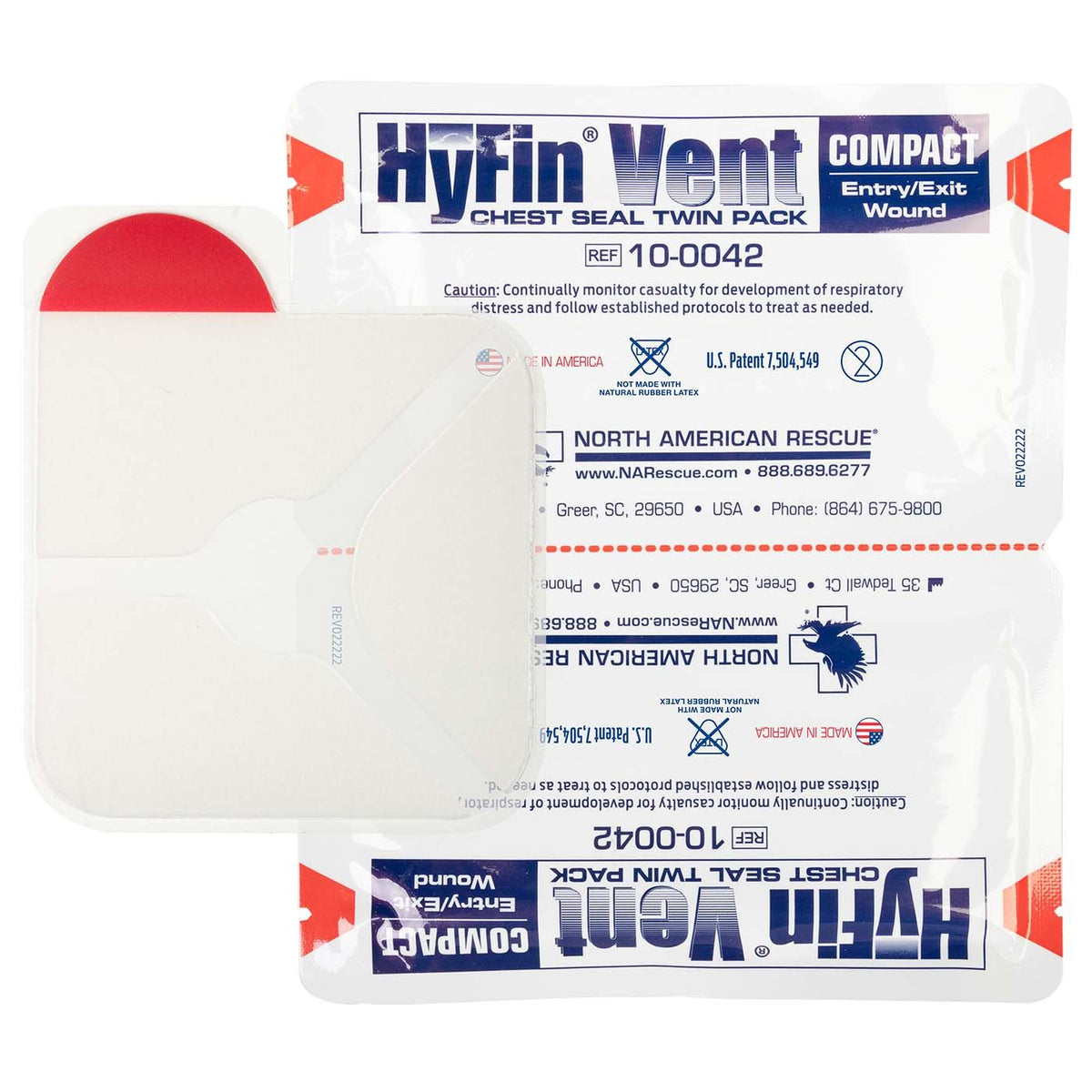 HyFin® Vent Compact Chest Seal Twin Pack - American Hospital Supply