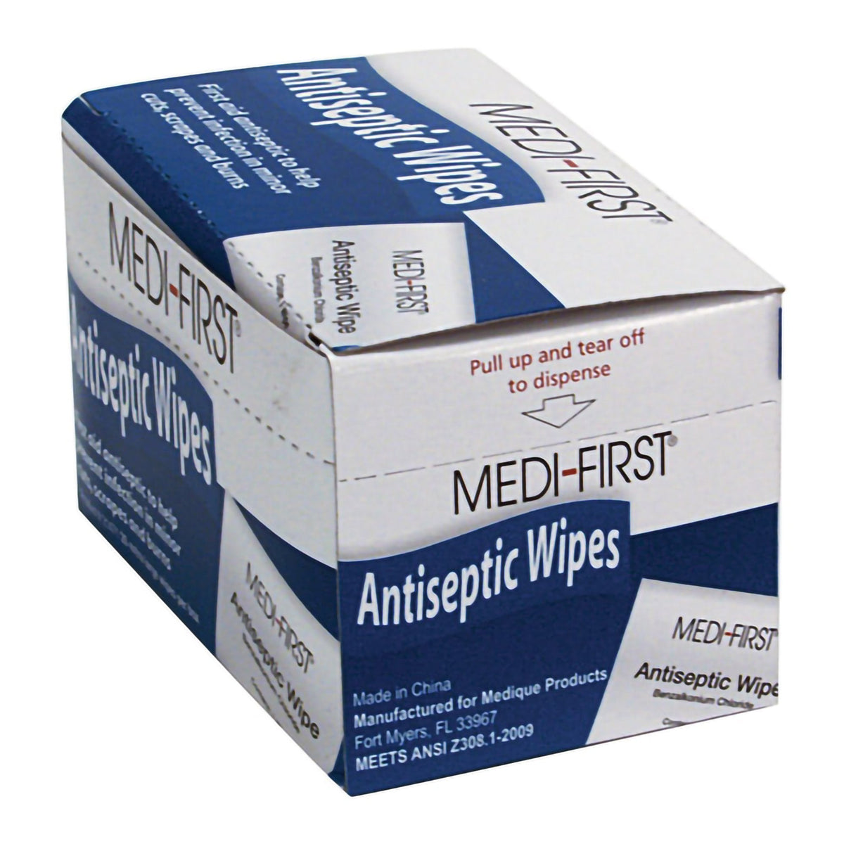 Medi - First® Antiseptic Skin Towelette Individual Packet Scented - American Hospital Supply