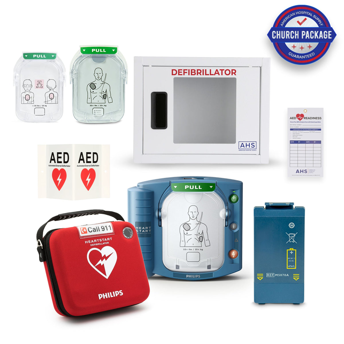 Philips Heartstart OnSite AED Church Package - American Hospital Supply