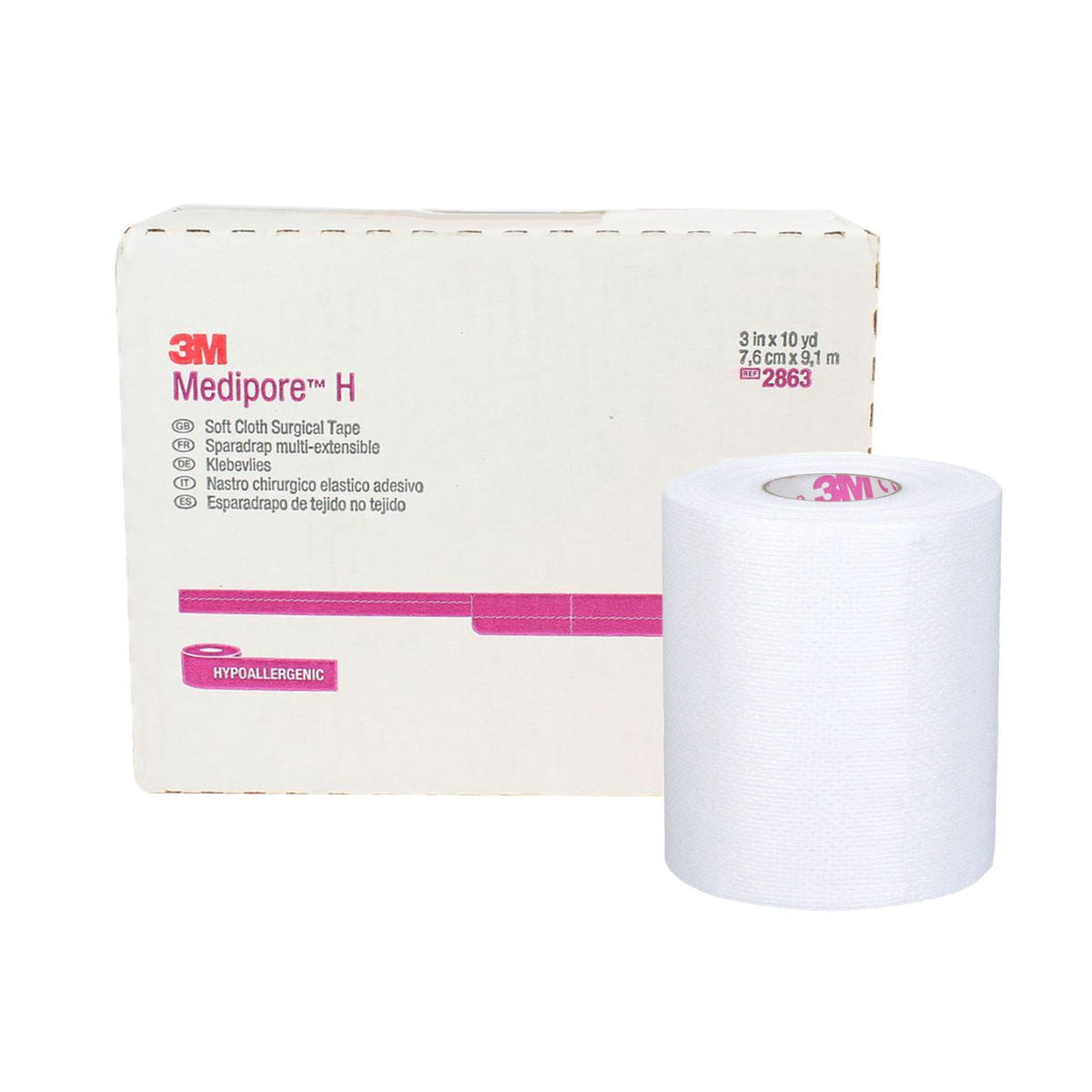 3M Medipore Soft Cloth White Surgical Tapes - American Hospital Supply