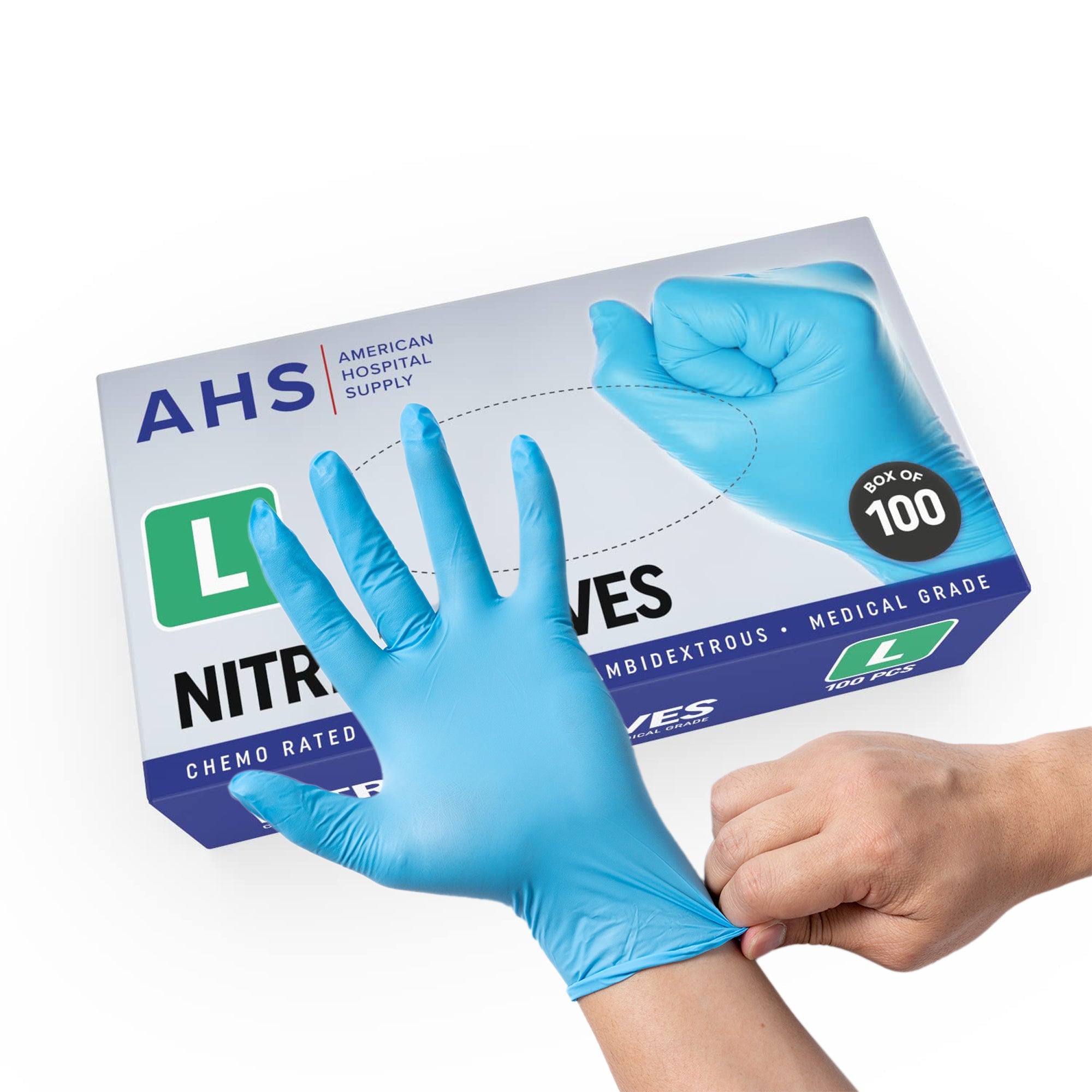 Wholesale Blue Powder Free purchases Non-Medical Nitrile Gloves with High Quality Disposab