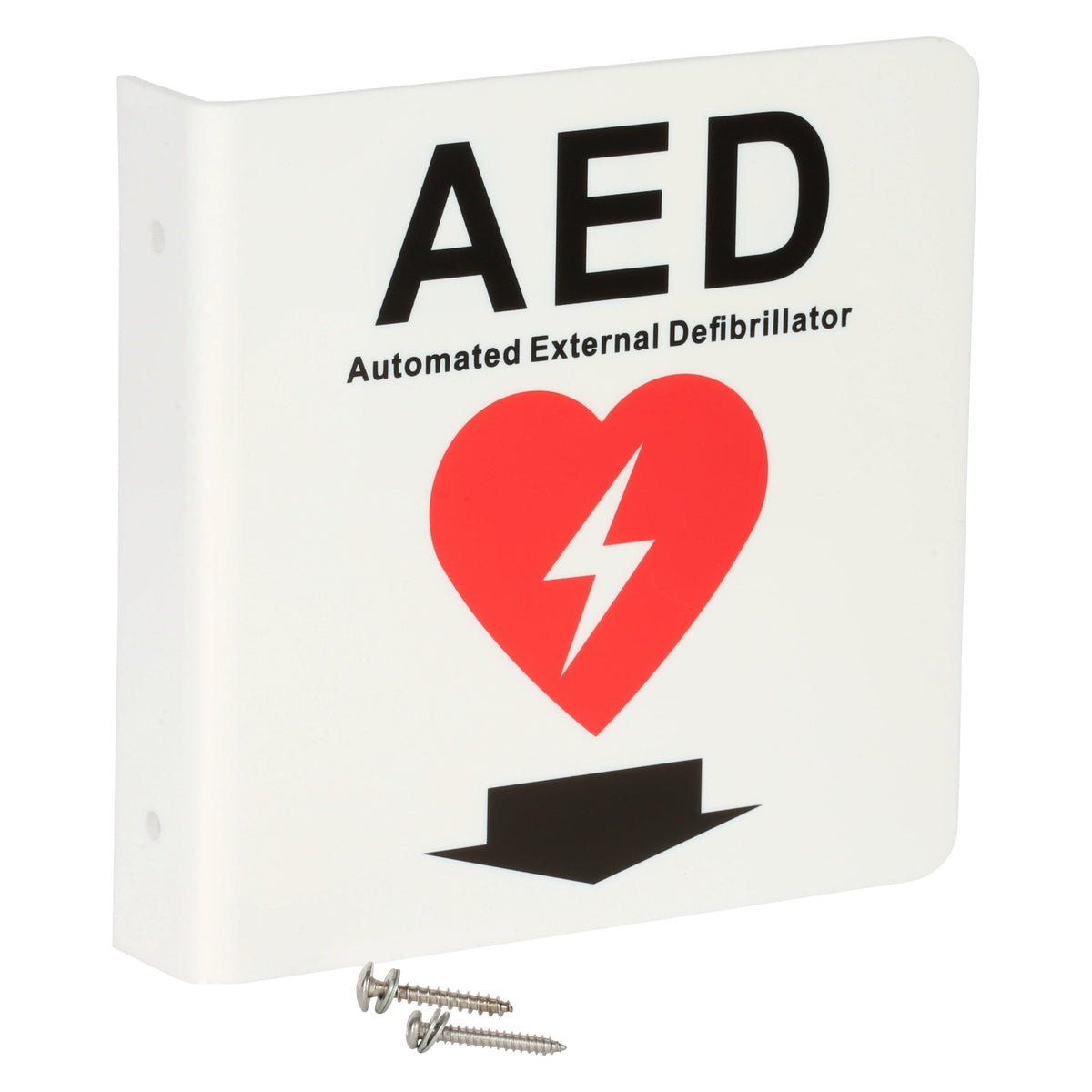 AHS Dual Sided AED Sign - American Hospital Supply