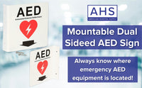 AHS AED Sign - American Hospital Supply