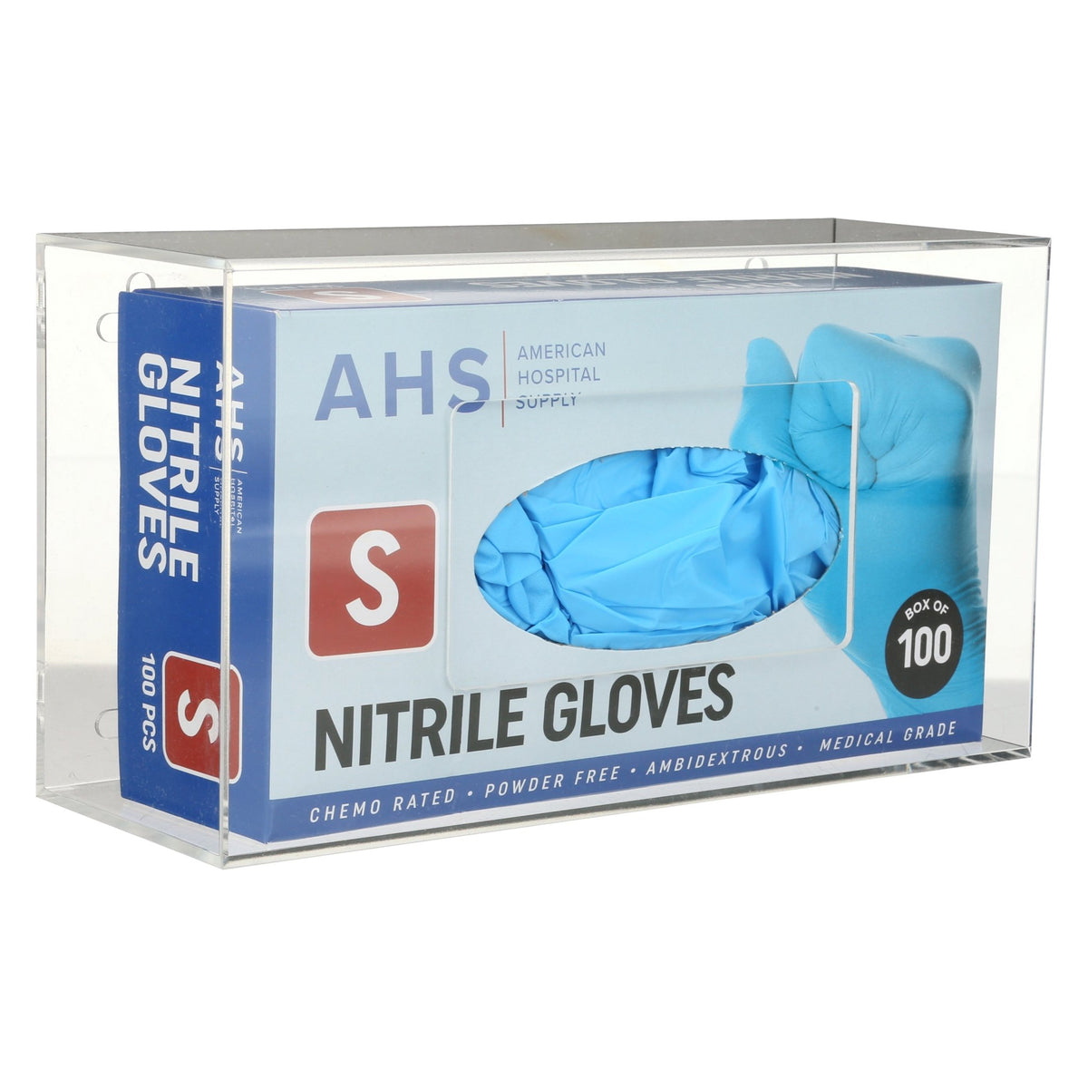 AHS Exam Acrylic Wallmount Glove Box Holder - American Hospital Supply