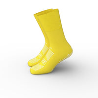 American Hospital Supply Grippy Socks | Yellow, 1 Size Fits Most Hospital  Socks | Double Sided Grip Socks with Elastic Cuff | Pack of 6