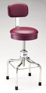 Anesthetist Stool, Stainless Steel - American Hospital Supply
