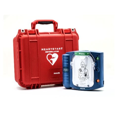 HeartStart OnSite AED with Plastic Waterproof Shell Carry Case - American Hospital Supply