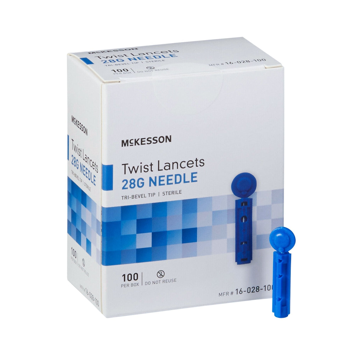 McKesson Lancet, 28 Gauge Non-Safety Twist Off Cap Finger - American Hospital Supply