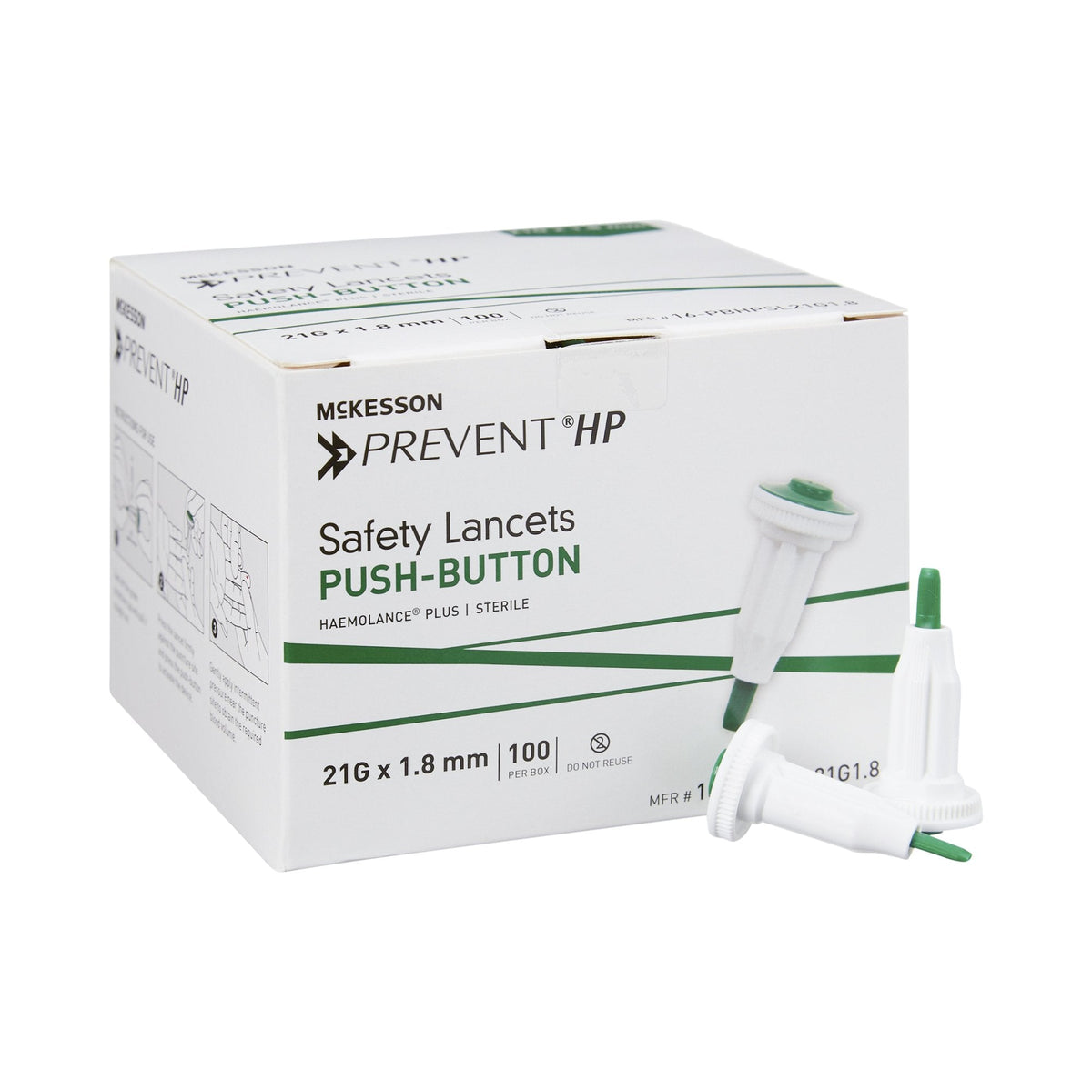 McKesson Prevent® Safety Lancet, 21 Gauge - American Hospital Supply