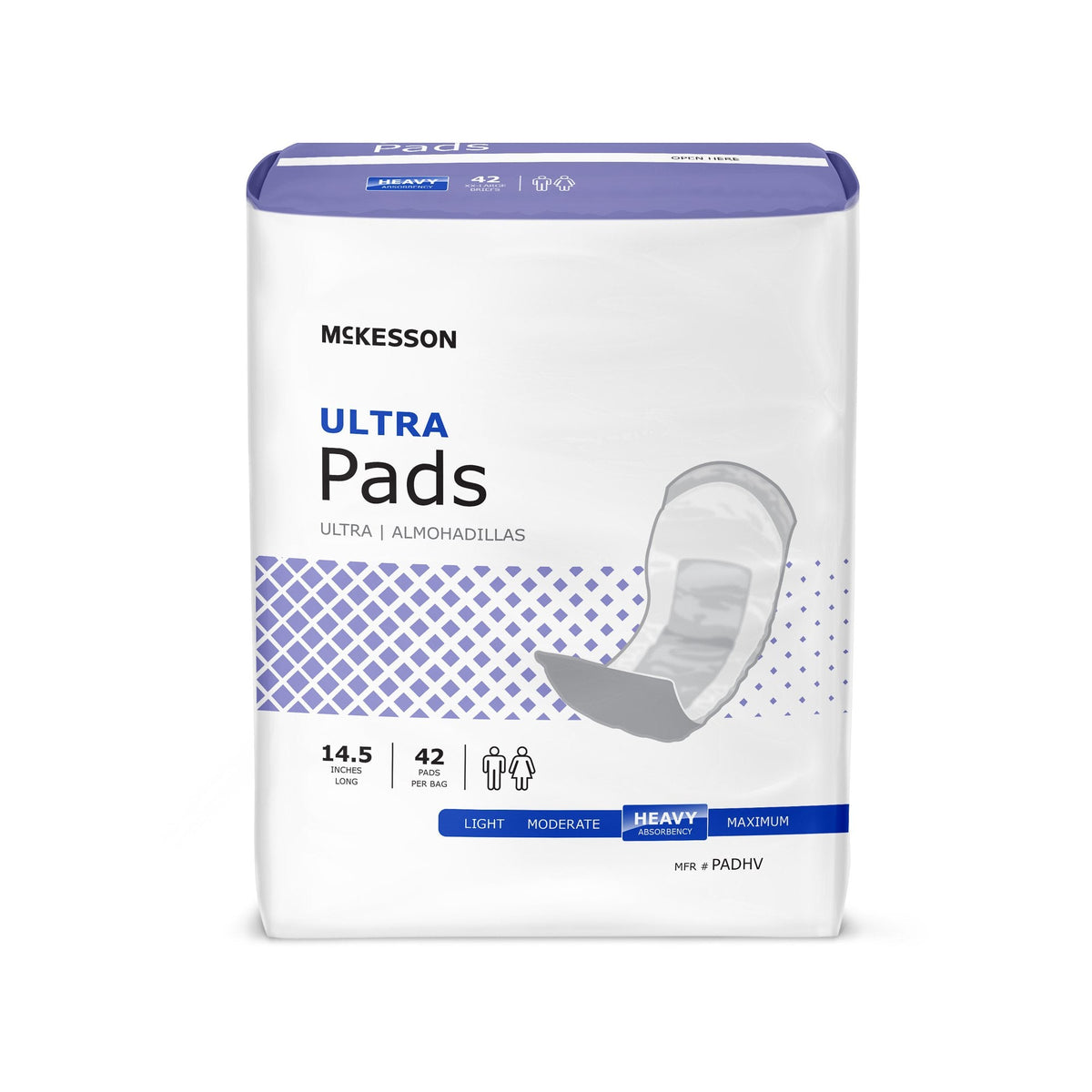 McKesson Ultra Heavy Absorbency Bladder Control Pad, 14½-Inch Length - American Hospital Supply