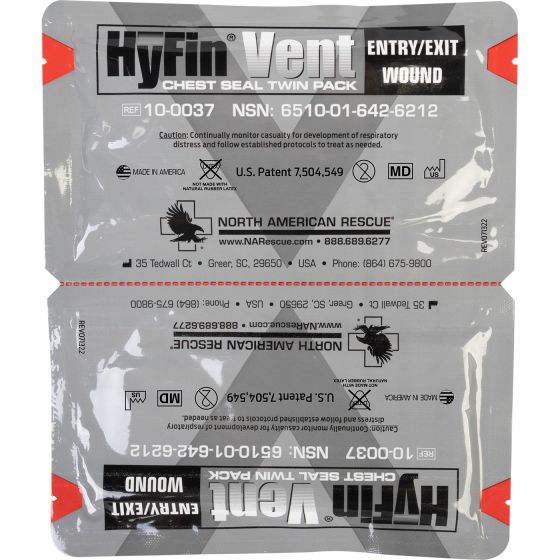 North American Rescue HyFin® Vent Chest Seal - American Hospital Supply