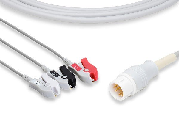 Stryker, Medtronic, & Physio Control Compatible Direct- Snap Connect ECG Cable - American Hospital Supply