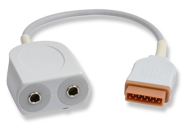 YSI 400, Dual Female Mono Plug Connectors - Temperature Adapters - American Hospital Supply